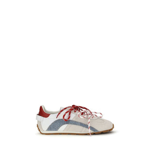 Multicolor Calf Leather Bos Taurus Low Top Sneakers