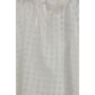 White Cotton Pattern Shirt