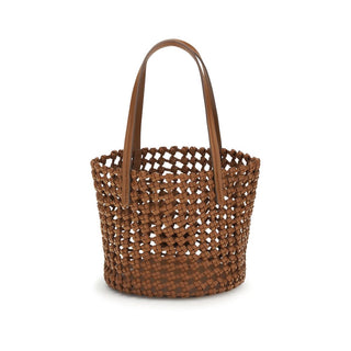 Brown Calf Leather Bos Taurus Backet Bag