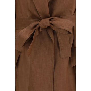 Brown Ramie Coat