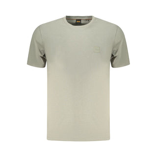 Camiseta verde de algodón para hombre