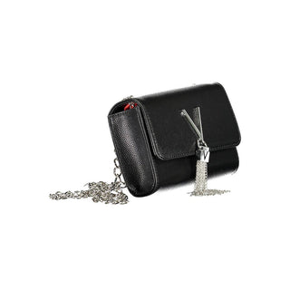 Black Polyurethane Women Handbag