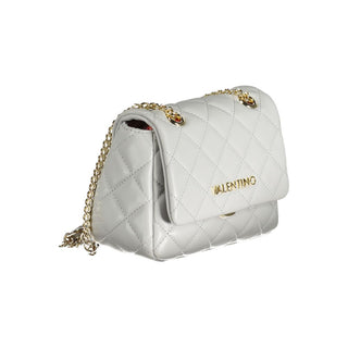 Graue Damenhandtasche aus Polyurethan