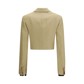 Beige Linen Denim Jacket