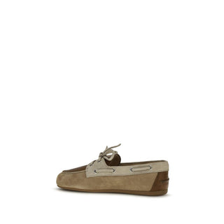 Mocasines sin cordones multicolor de cuero de becerro Bos Taurus