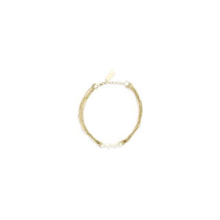 Pulsera de latón dorado