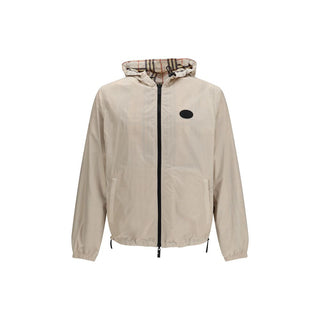 Beige Polyester Shell Jacket