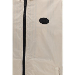 Beige Polyester Shell Jacket