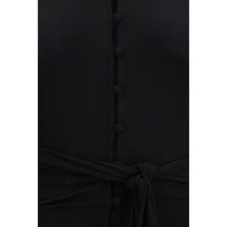 Schwarzes Hemd aus recyceltem Polyester