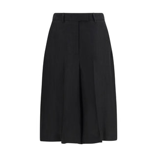 Bermudas de viscosa negras