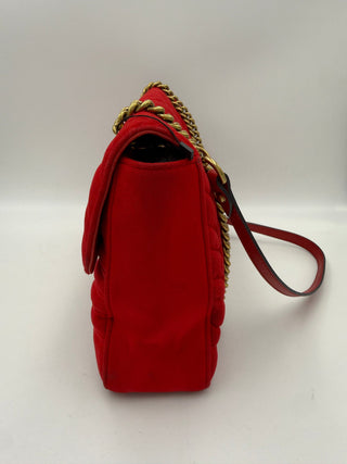 GUCCI MARMONT Rote Samt-Handtasche