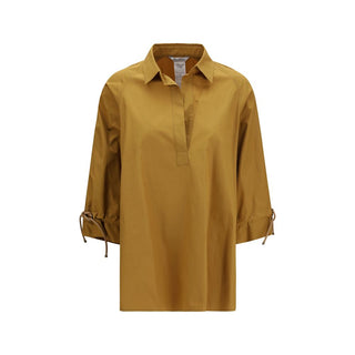 Camisa beige de algodón