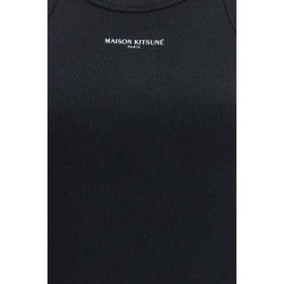 Schwarze Baumwoll-Tanktops