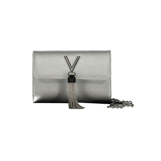 Bolso plateado de poliuretano para mujer