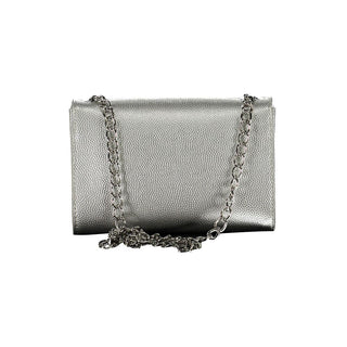 Bolso plateado de poliuretano para mujer