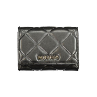 Black Polyurethane Women's Wallet