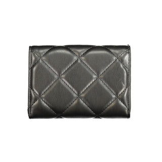 Black Polyurethane Women's Wallet