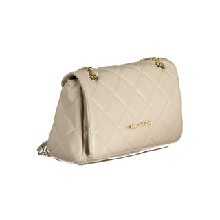 Beige Polyurethane Women's Bag