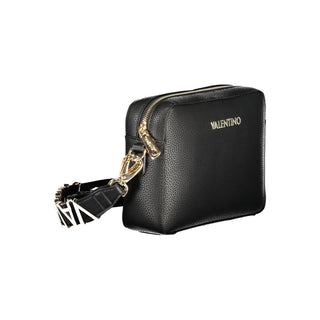Bolso negro de poliuretano para mujer  