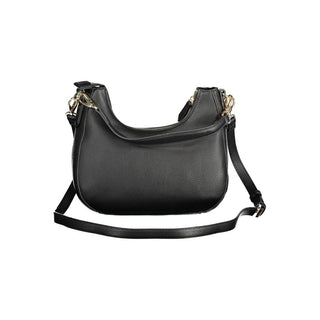 Bolso negro de poliuretano para mujer