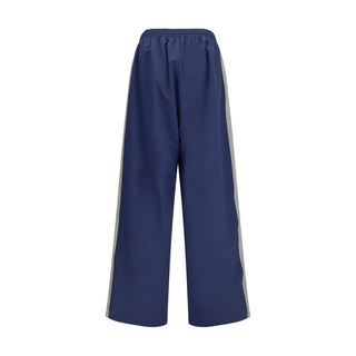 Blue Polyester Joggers (Workout Pants)