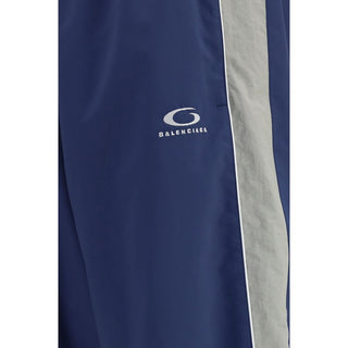 Blue Polyester Joggers (Workout Pants)