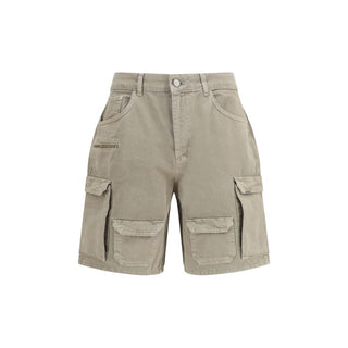 Bermudas de algodón beige
