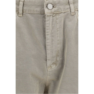 Beige Cotton Bermuda Shorts