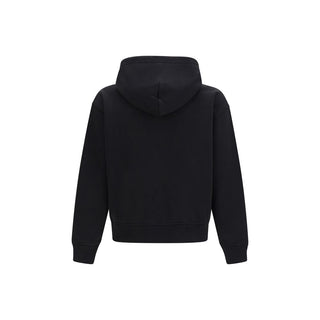 Schwarzes Baumwoll-Sweatshirt