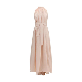 Multicolor Polyester Long Dress