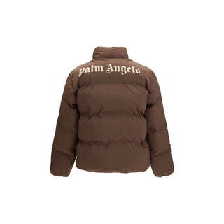 Brown Polyamide Full-Length Jacket