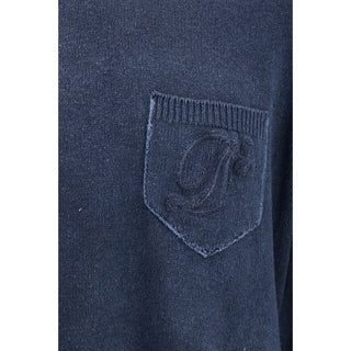 Blue Polyester Sweatshirt