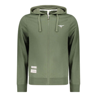 Sudadera con capucha para hombre de algodón verde