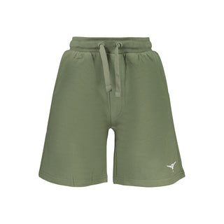 Pantalones cortos para hombre de algodón verde