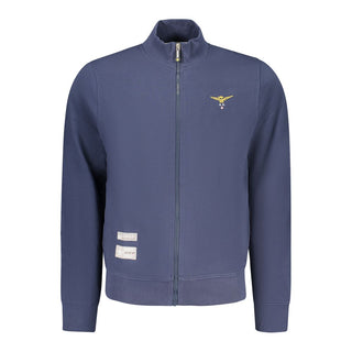 Sudadera azul de algodón para hombre