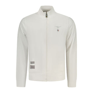 Sudadera para hombre de algodón blanco