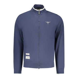 Sudadera azul de algodón para hombre