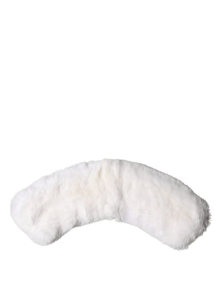 White Fur Shoulder Collar Wrap Shawl Scarf