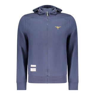 Sudadera azul de algodón para hombre