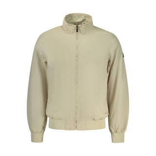 Beige Polyester Men's Jacket