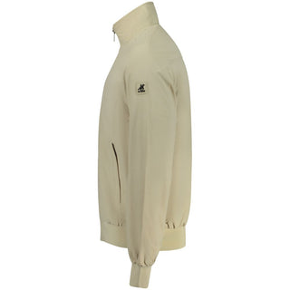 Beige Polyester Men's Jacket