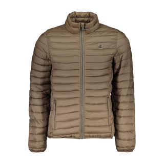 Brown Polyester Men's Jacket