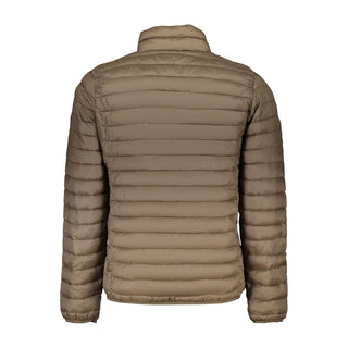 Brown Polyester Men's Jacket
