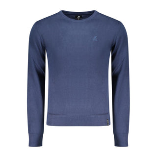 Suéter para hombre de algodón azul