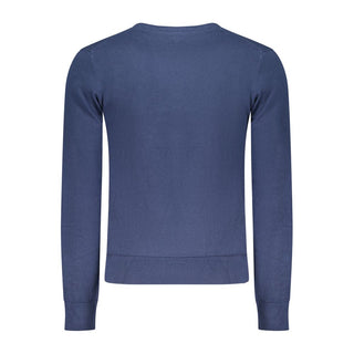 Suéter para hombre de algodón azul