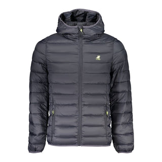 Blaue Polyester-Herrenjacke
