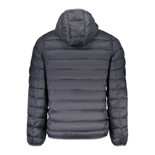 Blaue Polyester-Herrenjacke