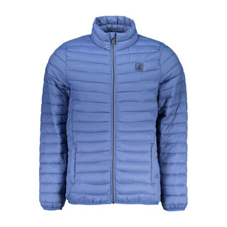 Chaqueta azul de poliéster para hombre