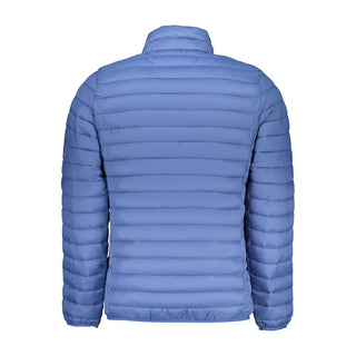 Chaqueta azul de poliéster para hombre