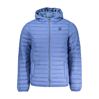 Blu Polyester Men Jacket